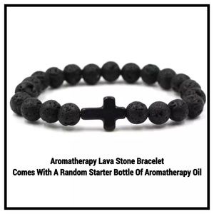 $37 Value Aromatherapy Lava Bead Bracelet & Oil